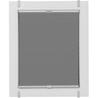 Plissee SUNLINES "Start-up Style Honeycomb", bunt (grau, silberfarben, silberfarben), B:69cm H:95cm, Obermaterial: 100% Polyester, Plissees, verspannt mit Simply-Fix Klemmträger, Wabenplissee, nach Maß Image
