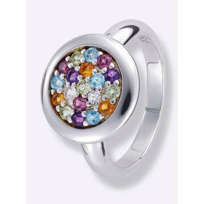 Fingerring LADY Gr. 18, silber (silber 925), Fingerringe, Damen, 18, Glas-Silber 925 (Sterlingsilber), Glas, Silber 925 (Sterlingsilber) Image