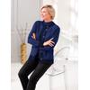 Strickjacke CLASSIC, Damen, Gr. 54, blau (royalblau), 50% Modal, 30% Polyamid, 20% Polyester, gemustert, Langarm, Strickjacken