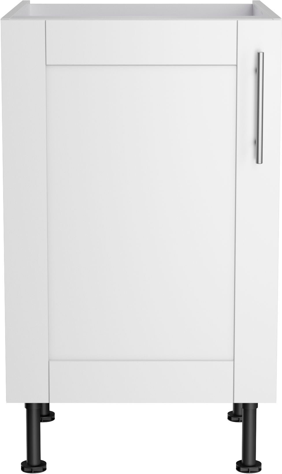 Spülenschrank KOCHSTATION "KS-Ahus", weiß (weiß matt, weiß), B:50cm H:87cm T:58,4cm, Schränke, Breite 50 cm Image