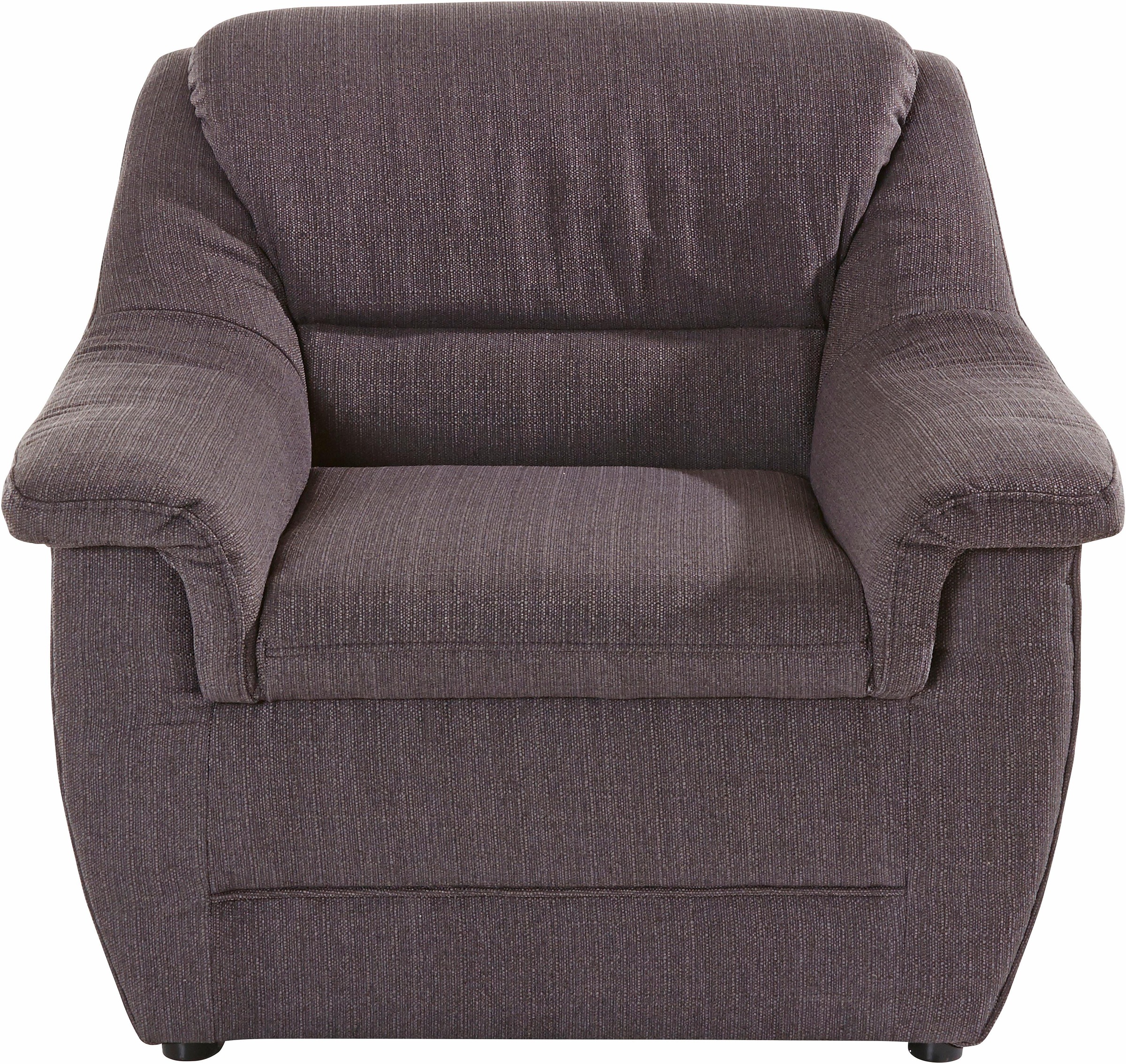 Sessel DOMO COLLECTION "Lale, formschöner und komfortabler Sessel, tolle Armlehnen", braun (schlamm), B:98cm H:88cm T:93cm, Struktur grob (85% Polyester, 15% Polyacryl);Struktur (100% Polyester);Microfaser PRIMABELLE (100% Polyester), Sessel,... Image