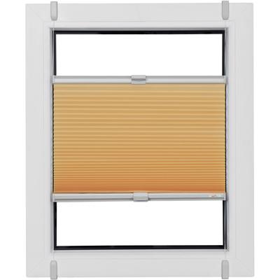 Wabenplissee SUNLINES "One Size Style Honeycomb TL", rot (apricot, grau, grau), B:120cm H:190cm, Obermaterial: 85% Polyester, 15% sonstige Fasern, Plissees, Zubehörfarbe grau, zum Klemmen Image