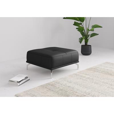 Polsterhocker PLACES OF STYLE "Caluna", schwarz, B:89cm H:45cm T:89cm, Hocker, moderner Sitzhocker in hochwertiger Verarbeitung Image