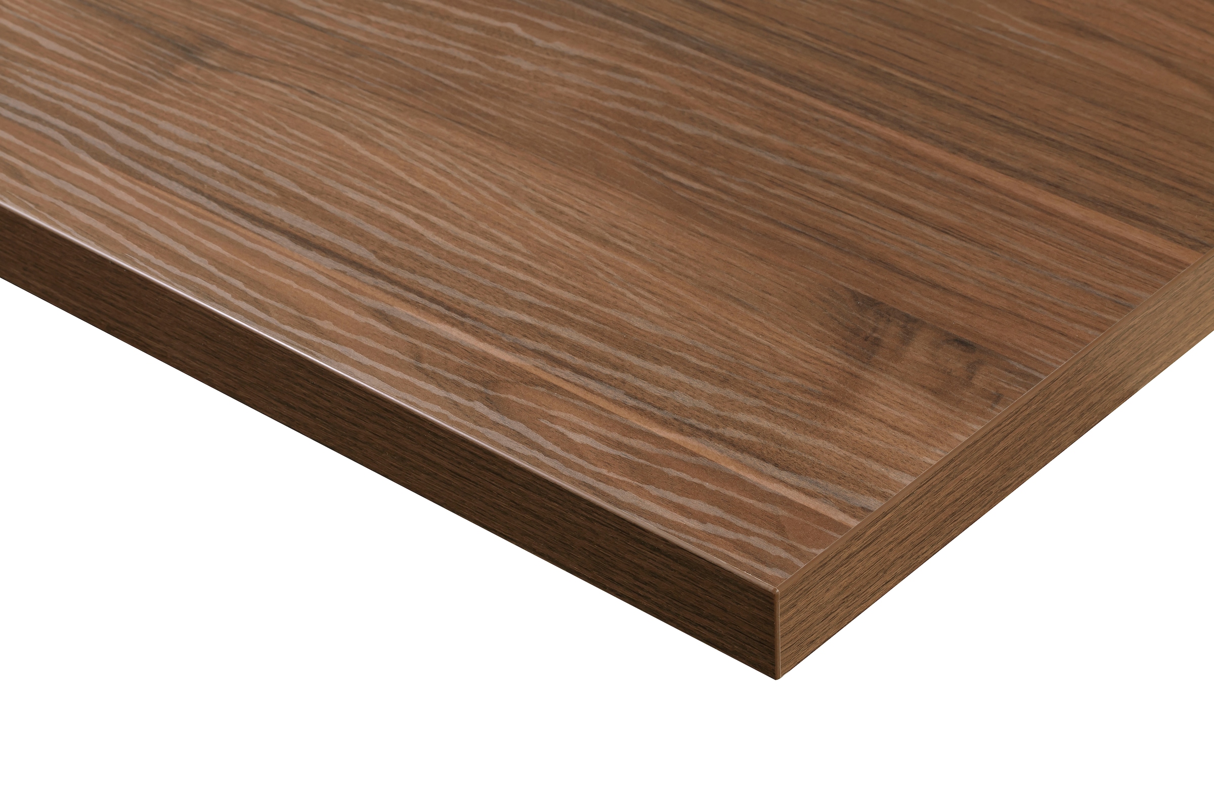 Arbeitsplatte KOCHSTATION "KS-Scafa", braun (nussbaum tabak), B:180cm H:4cm T:60cm, Holzwerkstoff, Tischplatten, in verschiedenen Breiten, Stärke 4 cm Image