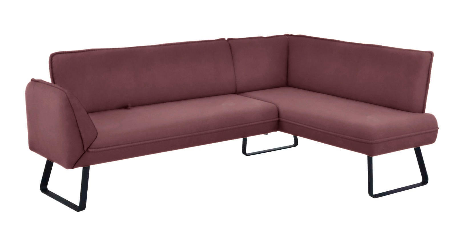 Eckbank K+W KOMFORT & WOHNEN "Drive", lila (carbernet 15), H:91cm T:68cm, Sitzbänke, mit Seitenteilverstellung am langem Schenkel zur Sitzplatzerweiterung Image