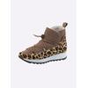 Stiefelette HEINE, Damen, Gr. 35, braun (braun, leo), Synthetik, modisch, Schuhe