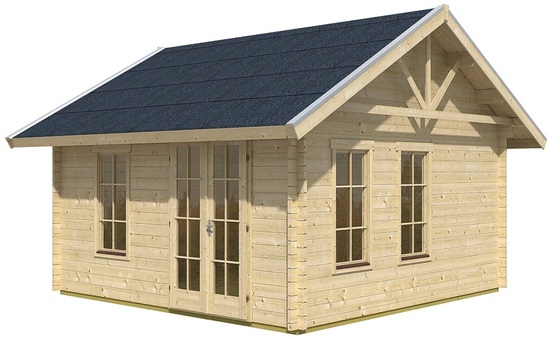 Gartenhaus SKANHOLZ "Bern 1", beige (natur), Fußboden im Gartenhaus, Holzwerkstoff, Gartenhäuser Image