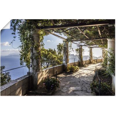 Wandbild ARTLAND "Garten der Villa San Michele auf Capri", grün (farbe bild(er): grün), B:60cm H:40cm, Bilder, als Alubild, Outdoorbild, Leinwandbild, Poster, Wandaufkleber Image