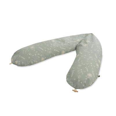 Stillkissen JULIUS ZÖLLNER "Wildflower", grün, B:25cm H:15cm L:190cm, Baumwolle, Funktionskissen