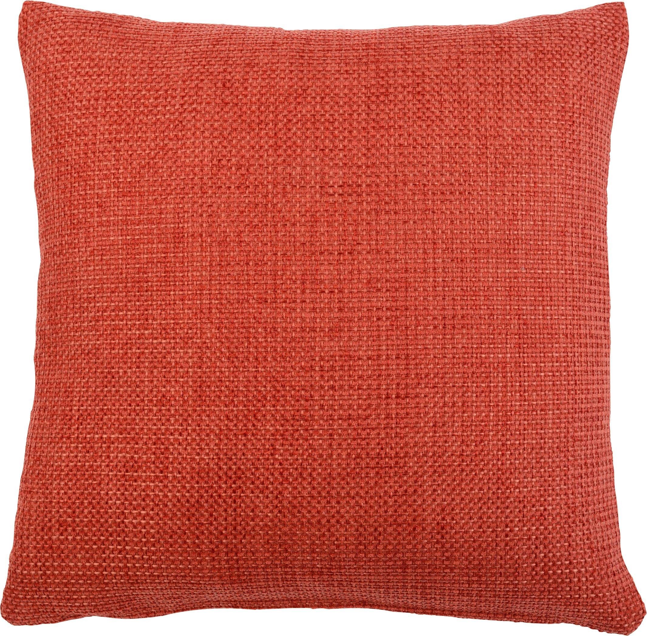 Kissenhüllen GÖZZE "Dallas", rot, B:60cm L:60cm, Polyester, Obermaterial: 100% Polyester, Kissenbezüge, in vielen Farben