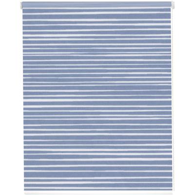 Seitenzugrollo SUNLINES "StartUp Style Stripes", blau (blau, weiß), B:62cm H:180cm, Polyester, Aluminium, Kunststoff, Rollos Image
