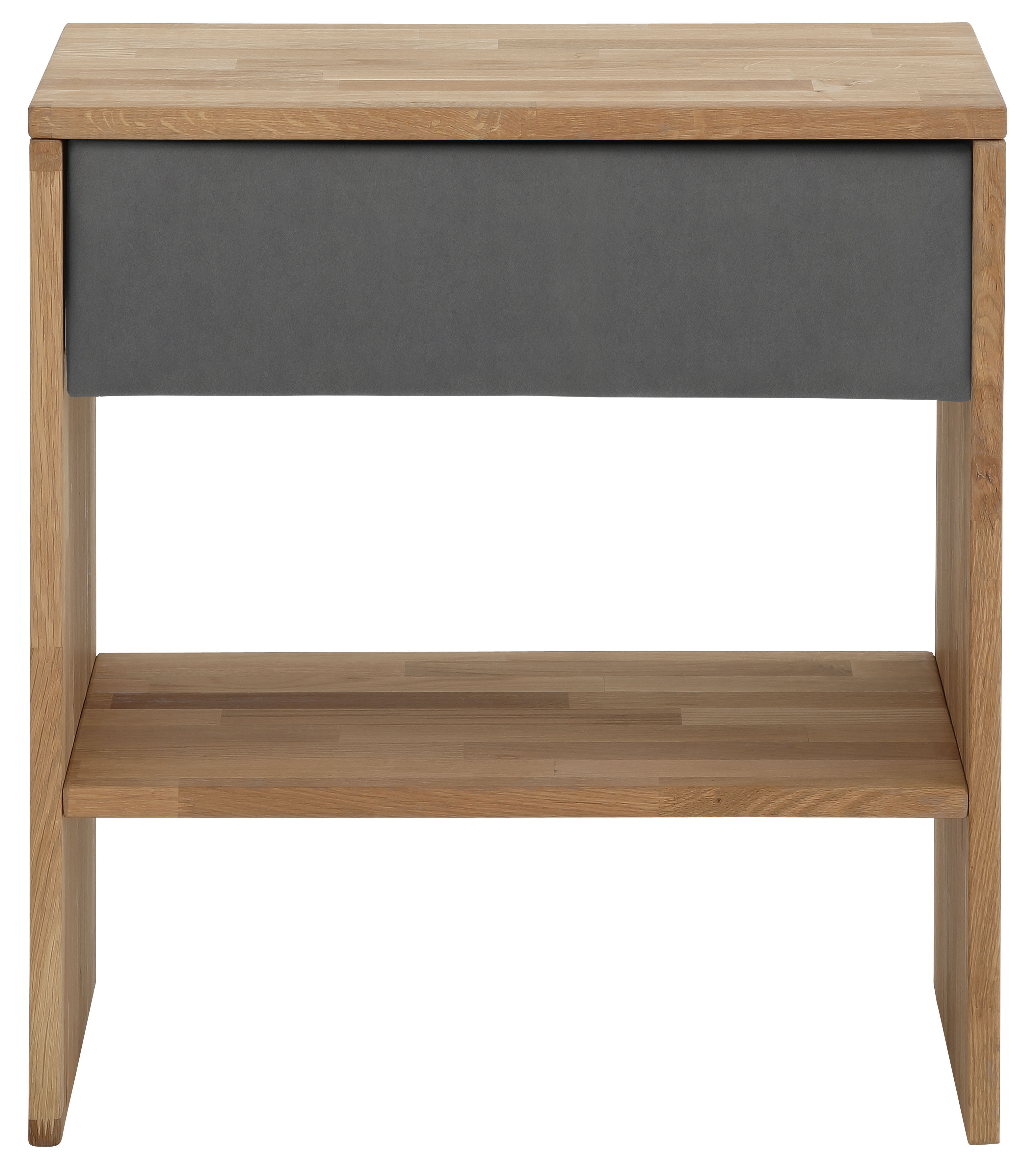 Nachttisch HOME AFFAIRE "Cavan", grau (steel, natur, natur), B:60cm H:65,5cm T:42cm, Tische, Nachttisch, passend zur Boxspringbett-Serie Cavan