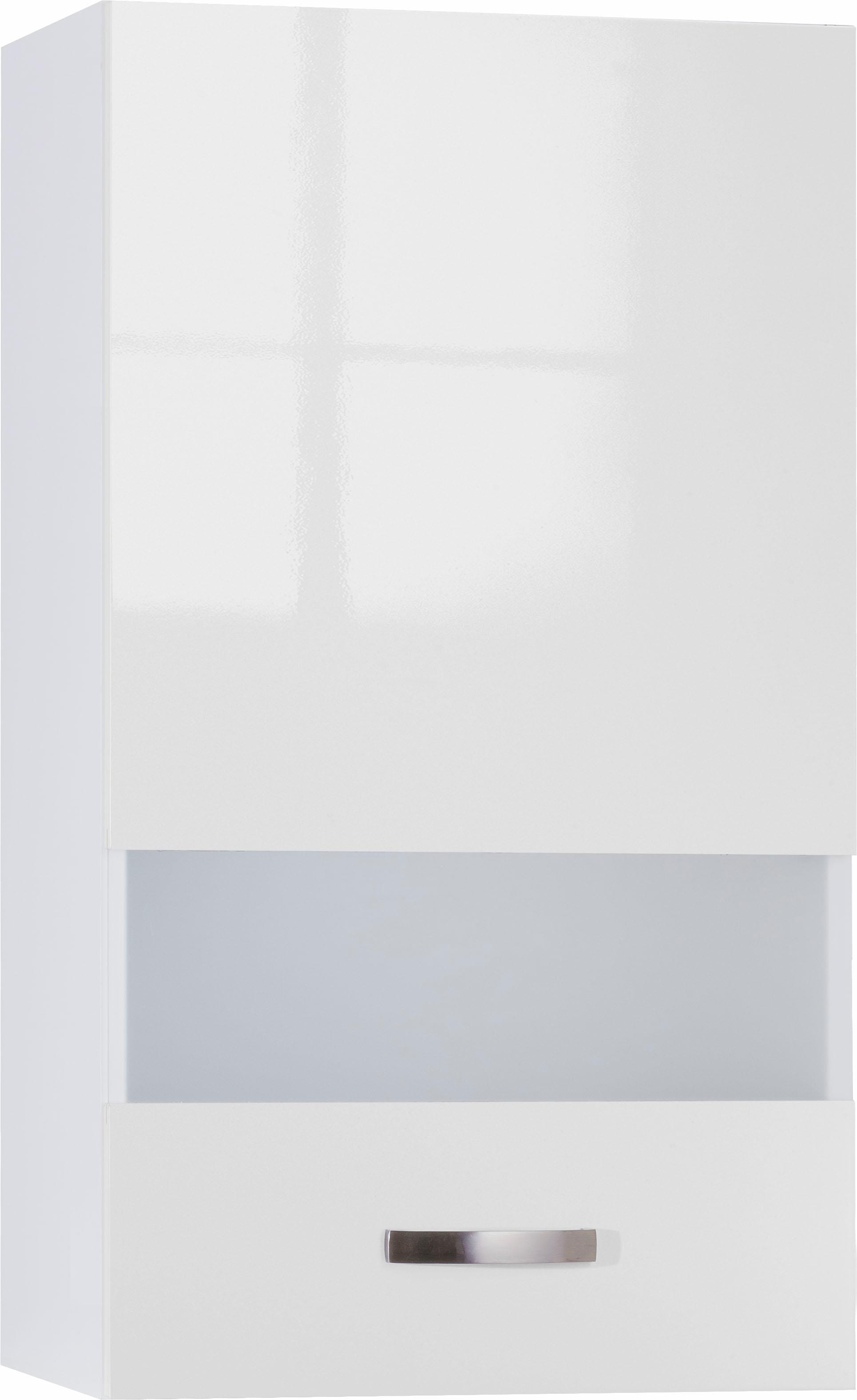 Glashängeschrank KOCHSTATION "KS-Cara", weiß (weiß glänzend, weiß), B:50cm H:89,6cm T:34,9cm, Schränke, Breite 50 cm Image