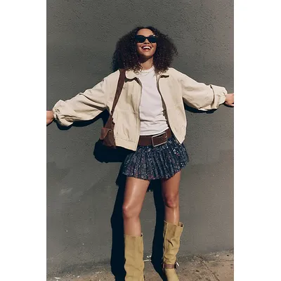 We The Free Birdie Track Jacket by We The Free, 19/99 at Free People in Puff Pastry, Size: Large