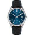 Quarzuhr JACQUES LEMANS "Derby", schwarz (dunkelblau), Armbanduhren, Damen, Armbanduhr, Herrenuhr, Damenuhr, Lederarmband, Datum