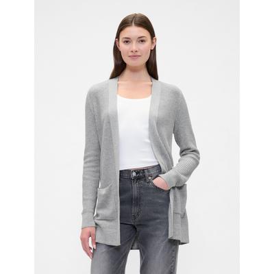 Gap Grey Long Open Cardigan