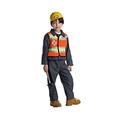 Dress Up America Kids Construction Worker Costume Outfit - Dressing Up Costume For Role Play - Toddlers Builder Pretend Play Costume For Kids