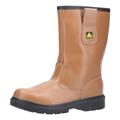 Amblers Safety FS124 Adults Safety Tan Rigger Boot - Size 6 UK - Brown