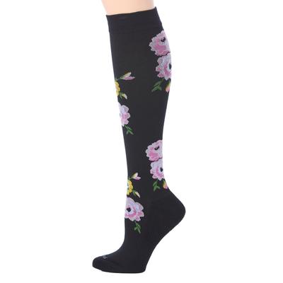 Plus Size Women's MeMoi Compression Socks by MeMoi in Floral (Size 9-11)