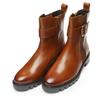 Stiefelette ARA "TULSA", Damen, Gr. 6 (39), braun (cognac), Glattleder, unifarben, modisch, Schuhe, Biker Boots, Stiefel mit Blockabsatz in G-Weite