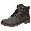 Schnürboots LERROS, Herren, Gr. 48, grau (anthrazit), Lederimitat, casual, Schuhe, Schnürboots, mit seitlichem Reißverschluss