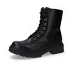 Schnürboots DOCKERS BY GERLI, Damen, Gr. 41, schwarz, Nubuklederimitat, modisch, Schuhe, Biker Boots mit Reißverschluss