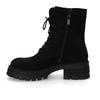 Schnürboots DOCKERS BY GERLI, Damen, Gr. 42, schwarz, Textil, Schuhe, Biker Boots mit Reißverschluss