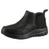 Schlupfboots SKECHERS "GRACEFUL-", Damen, Gr. 37, schwarz (schwarz, uni), Lederimitat, Schuhe, Winterboots mit Air-Cooled Memory Foam Komfort-Innensohle