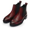 Chelseaboots ARA "TULSA", Damen, Gr. 4,5 (37,5), lila (beere used), Glattleder, Elastischer Einsatz, Lyralochung, modisch, Schuhe, Stiefelette, Schlupfboots mit Lyralochung, G-Weite (weit)