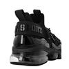 Sneaker PLEIN SPORT "Thunder", Gr. 45, Normalschaft, schwarz (0202, schwarz, schwarz), Schuhe