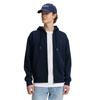 Kapuzensweatjacke TOM TAILOR DENIM, Herren, Gr. XL, blau (sky captain blau), Sweatware, Obermaterial: 70% Baumwolle, 30% Polyester, bestickt, unifarben, casual, normal hüftbedeckend, Rundhals, Langarm, Sweatjacken, mit Logostickerei