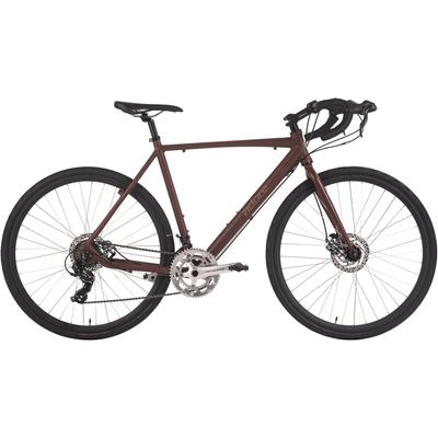 Gravelbike ADORE "Gravelbike Rennrad 28'' G3006 braun RH 56 cm Adore" Gr. 56, braun (braun, braun), Fahrräder, 56cm, 28 Zoll (71,12cm) hinten: 28 Zoll (71,12cm)