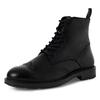 Schnürboots MARCO TOZZI BY GMK, Herren, Gr. 40, schwarz, Rindsleder, unifarben, Lyralochung, klassisch, Schuhe, Schnürstiefelette, Businessschuh mit eleganter Lyralochung