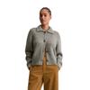 Cardigan MARC O'POLO DENIM "aus weichem Schurwolle-Mix", Damen, Gr. L, grau (stone melange), Obermaterial: 60% Schurwolle, 16% Polyamid, 12% Polyacryl, 12% Alpaka, unifarben, casual, regular fit, Langarm Rippbündchen, Strickjacken