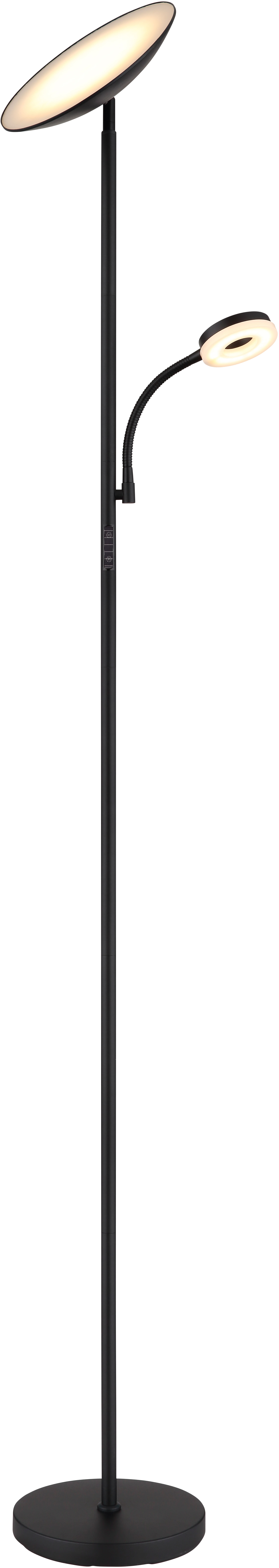 GLOBO LIGHTING LED Stehlampe "SKOPO", schwarz, 1 Stk., Leuchten, Stehleuchte/Wohnzimmer/Schlafzimmer/Flur, LED Stehlampe