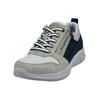Sneaker BUGATTI "bugatti Sneaker Leder/Textil", Herren, Gr. 44, blau (grau, blau), Leder, Textil, casual, Schuhe