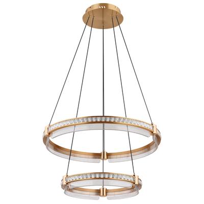 GLOBO LIGHTING LED Pendelleuchte "BLONDIE", gold (goldfarben), Lampen, Hängelampe/Hängeleuchte/Wohnzimmer/Esstisch/elegant Image