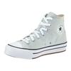 Sneaker CONVERSE "CHUCK TAYLOR ALL STAR EVA LIFT PLAT", Gr. 38, rainwashed grau, weiß, Textil, sportlich, Schuhe