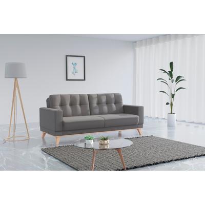 3-Sitzer SIT & MORE "Lavida", braun (schlamm), B:215cm H:90cm T:97cm, 100% PES, Sofas Image