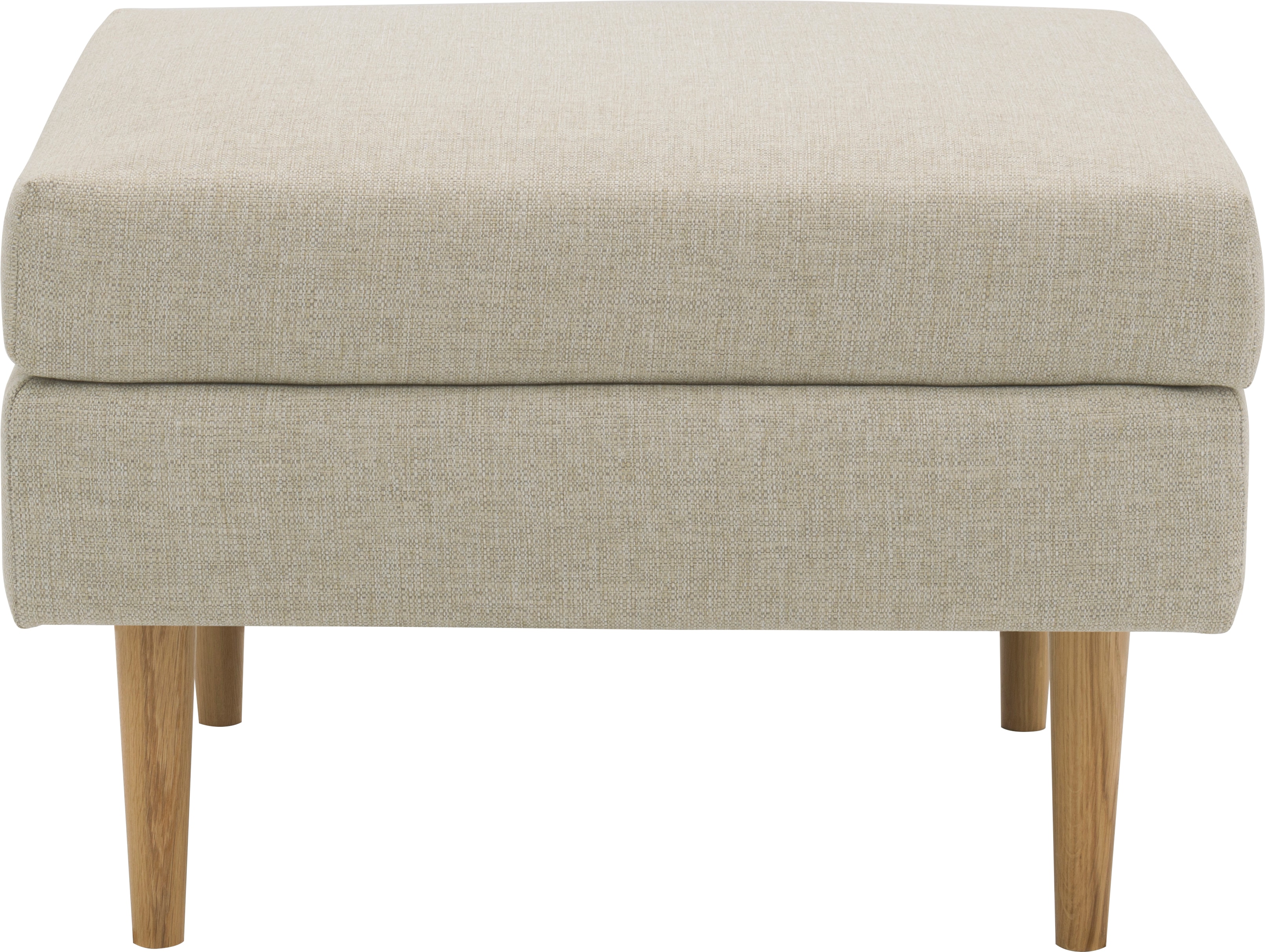 Polsterhocker DOMO COLLECTION "Filho, individuell erweiterbar", beige (sand), B:70cm H:46cm T:60cm, 88% Olefin, 12% Polyethylene, Hocker, Polsterhocker für Terrasse, Garten und Balkon, speziell für Outdoor