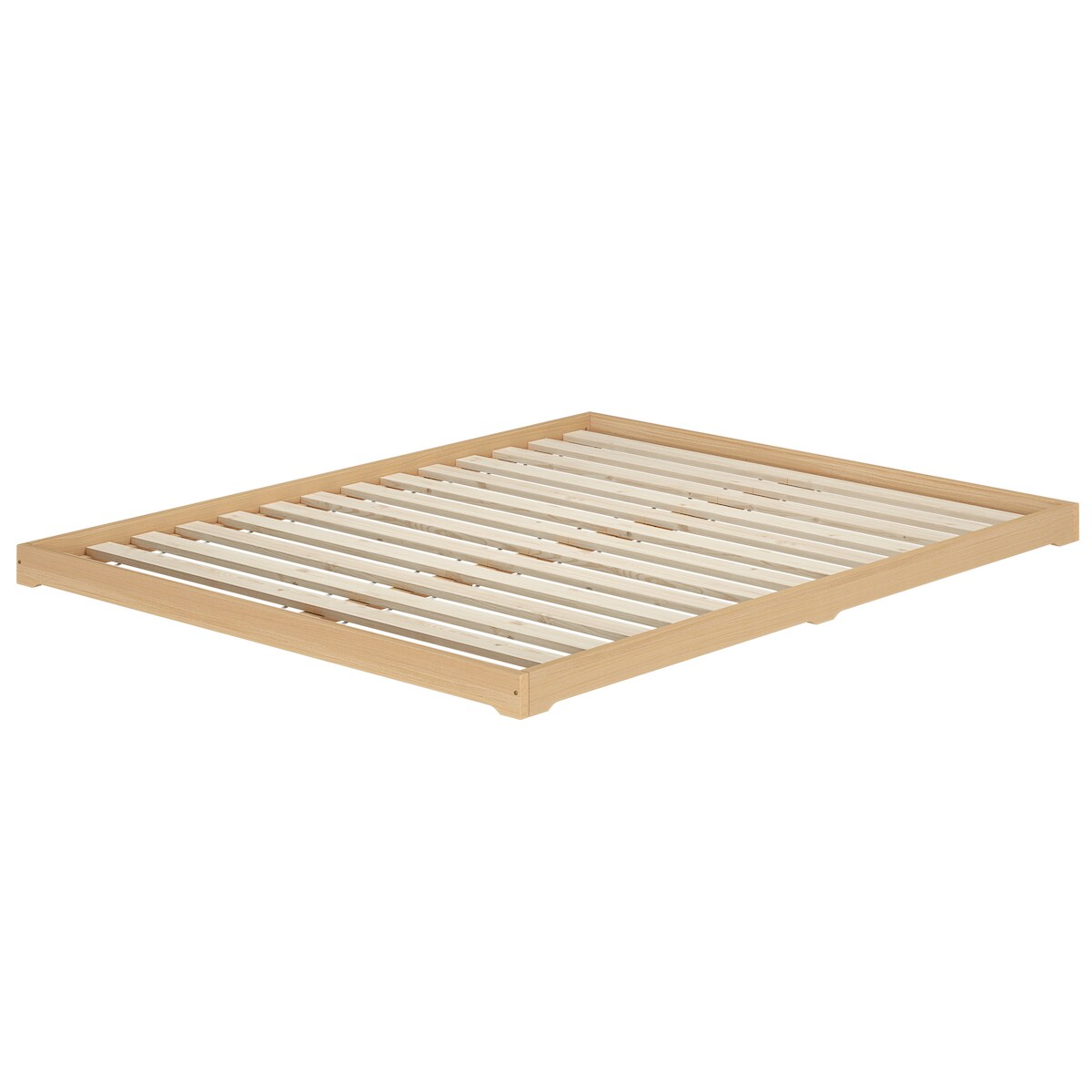 Erst-Holz Niederflurbett Bodenbett Studentenbett Teenagerbett 200x200 Buche Massivholz V-60.66-20 Rollrost inkl. Image