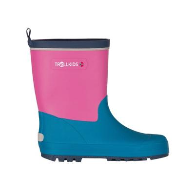 Trollkids - Kid's Lysefjord Rubber Boots - Gummistiefel 30 | EU 30 blau/rosa Image