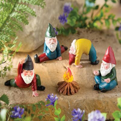 Dekofiguren Yoga-Zwerge 5er-Set Gainsborough Image