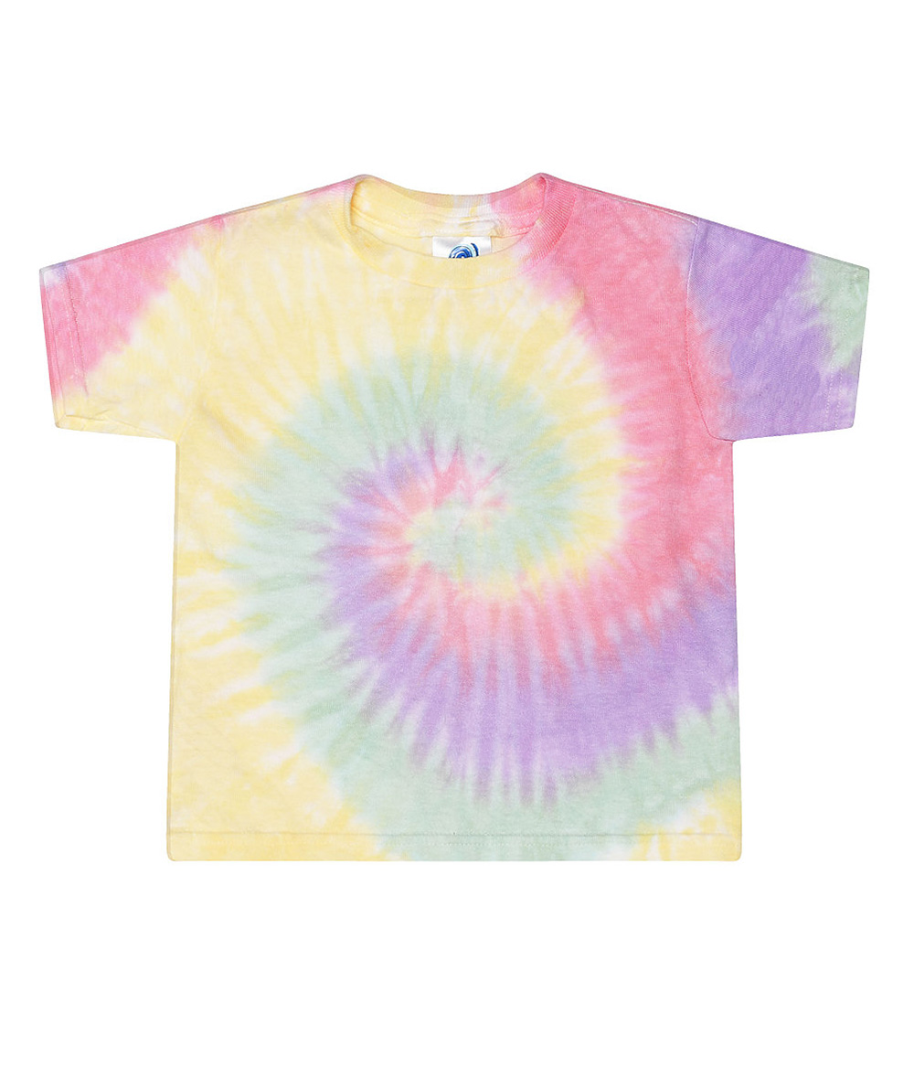 Tie-Dye CD1160 Toddler Top in Zen Rainbow size 4T | Cotton 1160, T1160