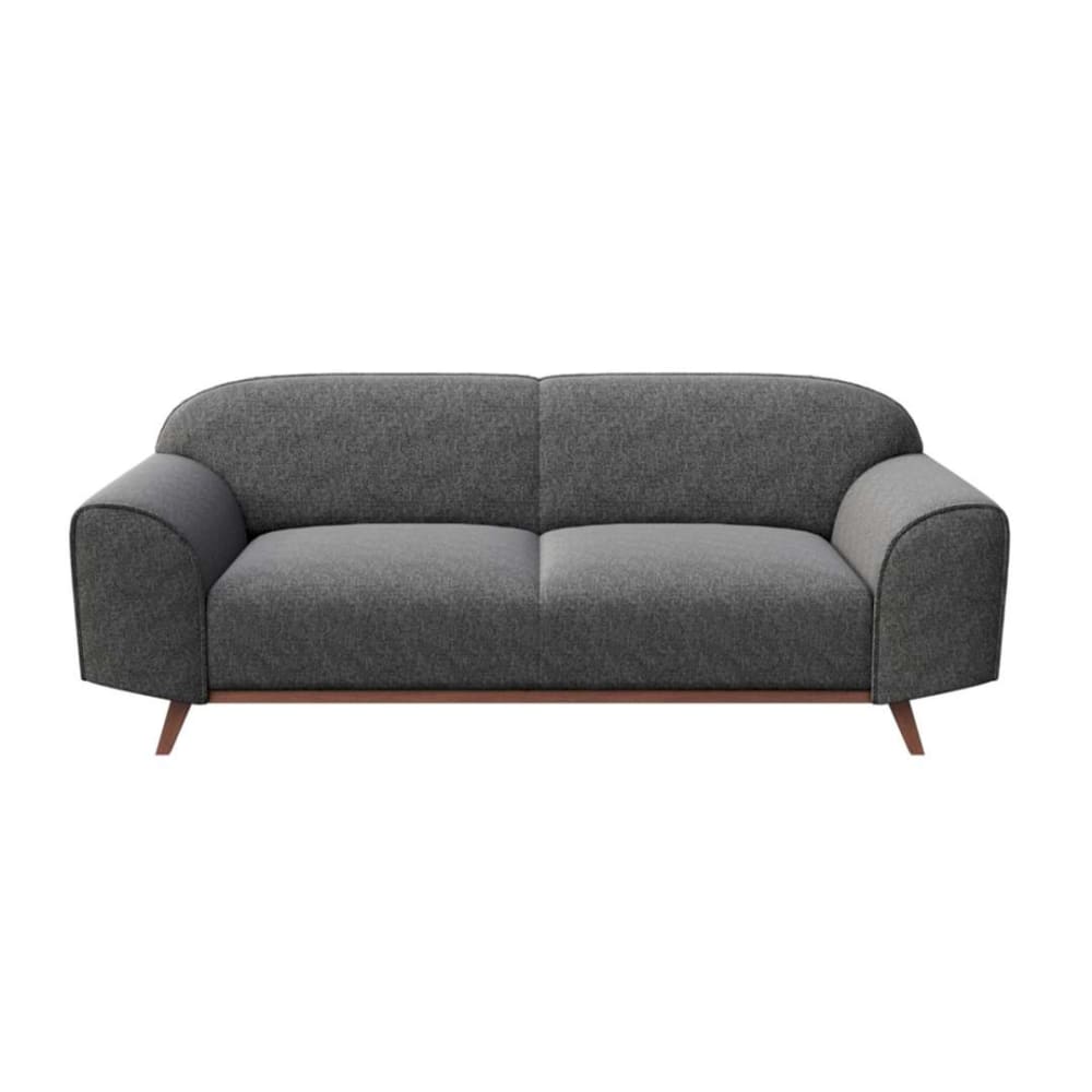 Canapé 2 places en polyester gris foncé