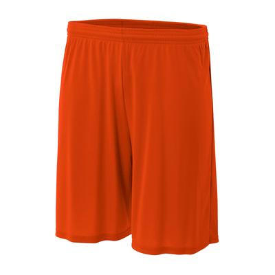 A4 NB5244 Athletic Youth Cooling Performance Polyester Short in Orange size 2XS A4NB5244