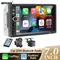 Hippcron 7 "autoradio 2 din récepteur stéréo avec Carplay filaire et Android Auto multimédia Audio lecteur Mp5 FM USB BT TF carte