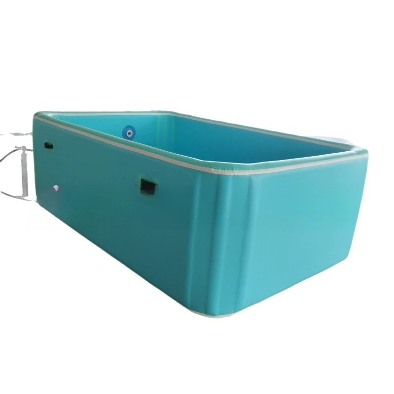 Aufblasbarer Pool, aufblasbarer Pool Outdoor-Klappbecken Quadratisch rund Image