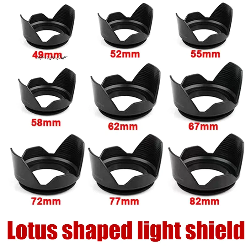 1 Stück für Nikon DSLR SLR Kamera Lente Protector Shade Kamera Gegenlichtblende 49/52/55/58/62/67/72/77/82 mm Image