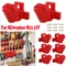 Support de batterie d'outil Compatible avec Milwaukee M12 12V, cintre d'outil de forage, rangement d'outils électriques, organisateur de perceuse mural 6 pièces